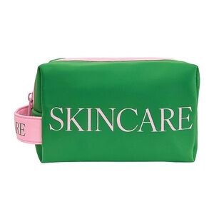 Pink and Green Cosmetic Bag